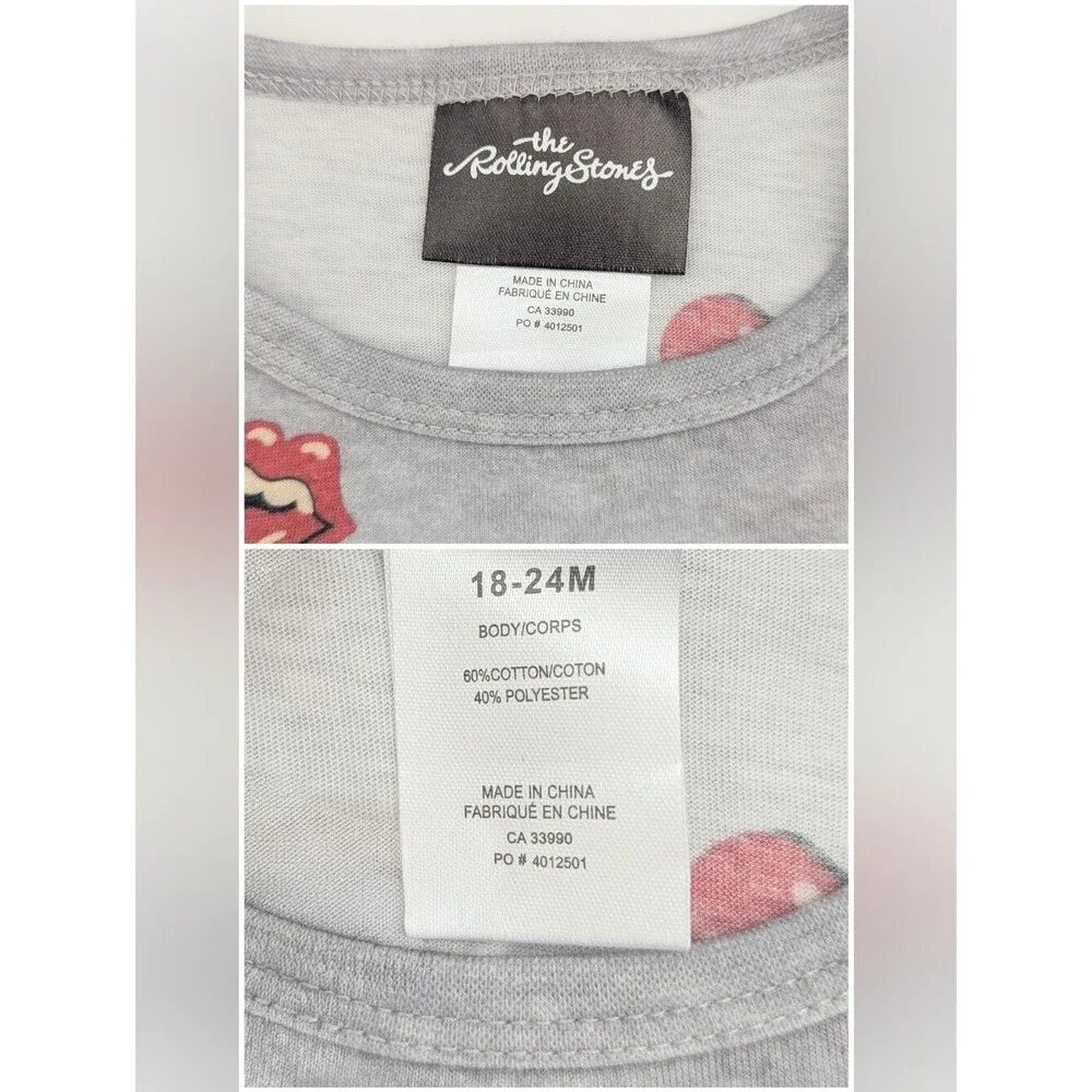 NWT Bundle of 2 Baby (18-24 Months) Rolling Stones' One-Piece Bodysuits